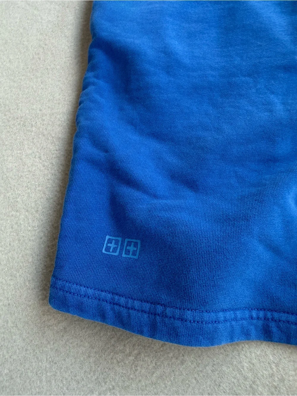 KSUBI 4 X 4 Trak Shorts Fleece Sz Large  7” In Royal Blue Pockets Logo